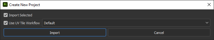 The Import Mesh Settings Dialog