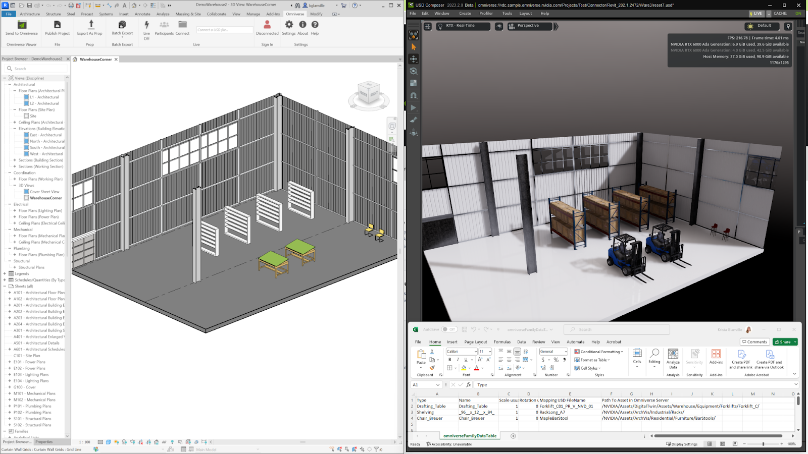 Revit asset swap workflow complete