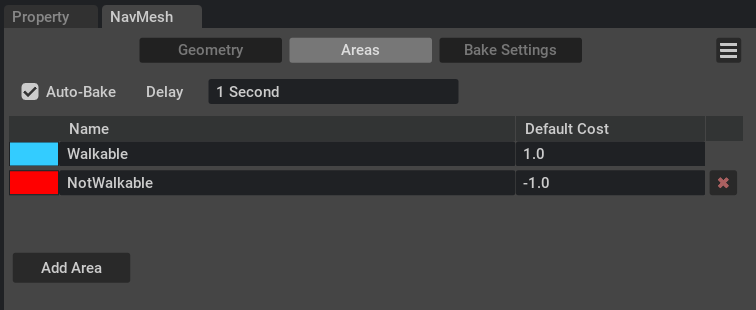 The NavMesh Bake Settings