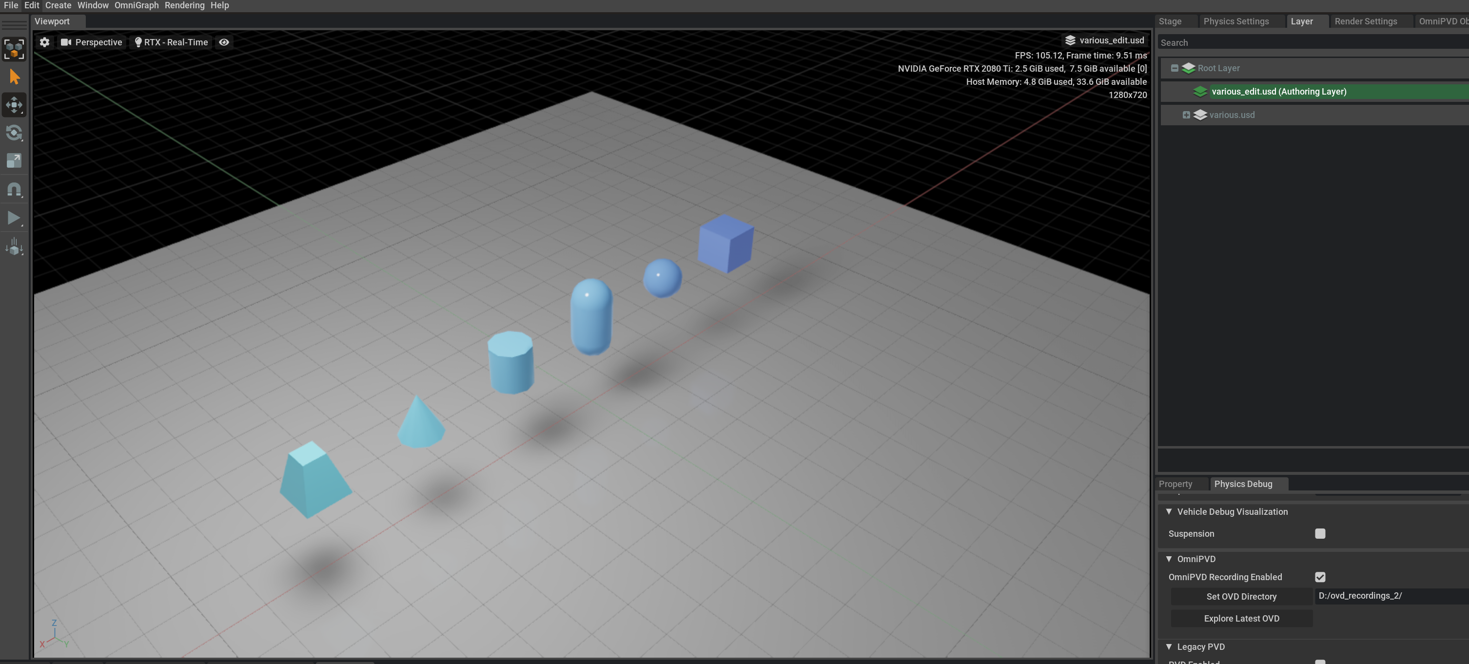 OmniPVD Physics Baking Authoring Layer