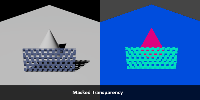 Using opacity masking with materials