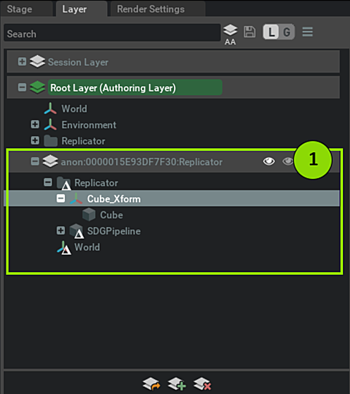 Replicator Use of Layers