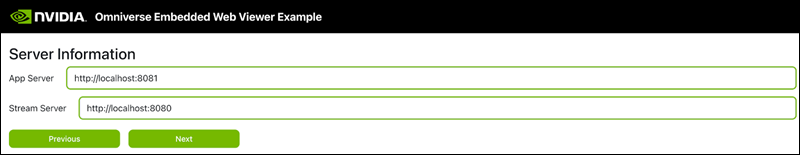 The Server Information page.