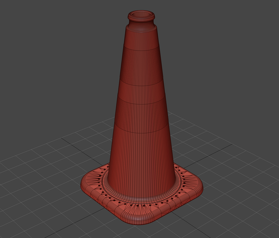 Traffic Cone Asset Geometry